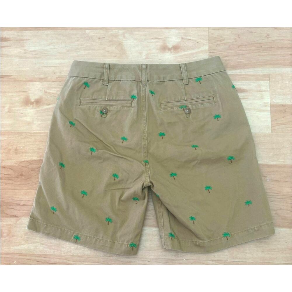 J.Crew Chino Women's Khakis Summer Shorts Embroidered Palm Trees Small Sz 2 $80 - Picture 5 of 8